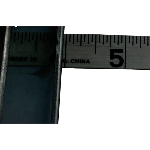 Vintage Lead Glass Pressed Flower Small Frame 2x3" Photo Green Leaf Accents 5x4" - Picture 5 of 5